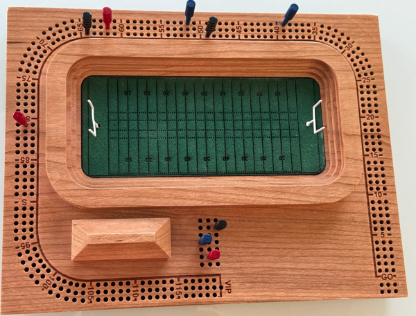 Football Cribbage Board