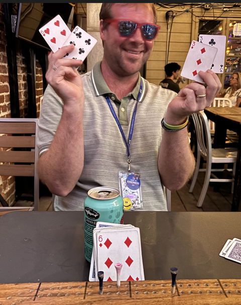 Jake with 20 point hand