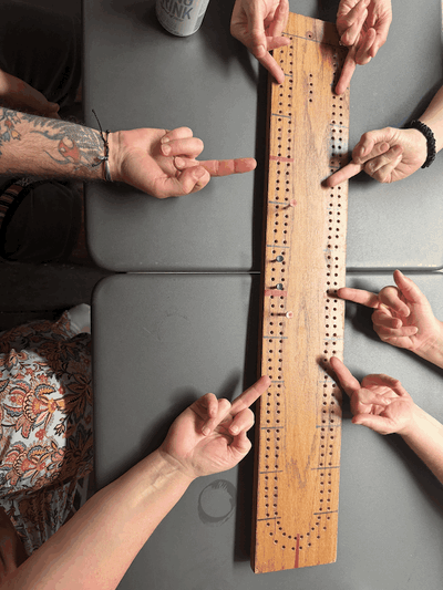 Long cribbage board